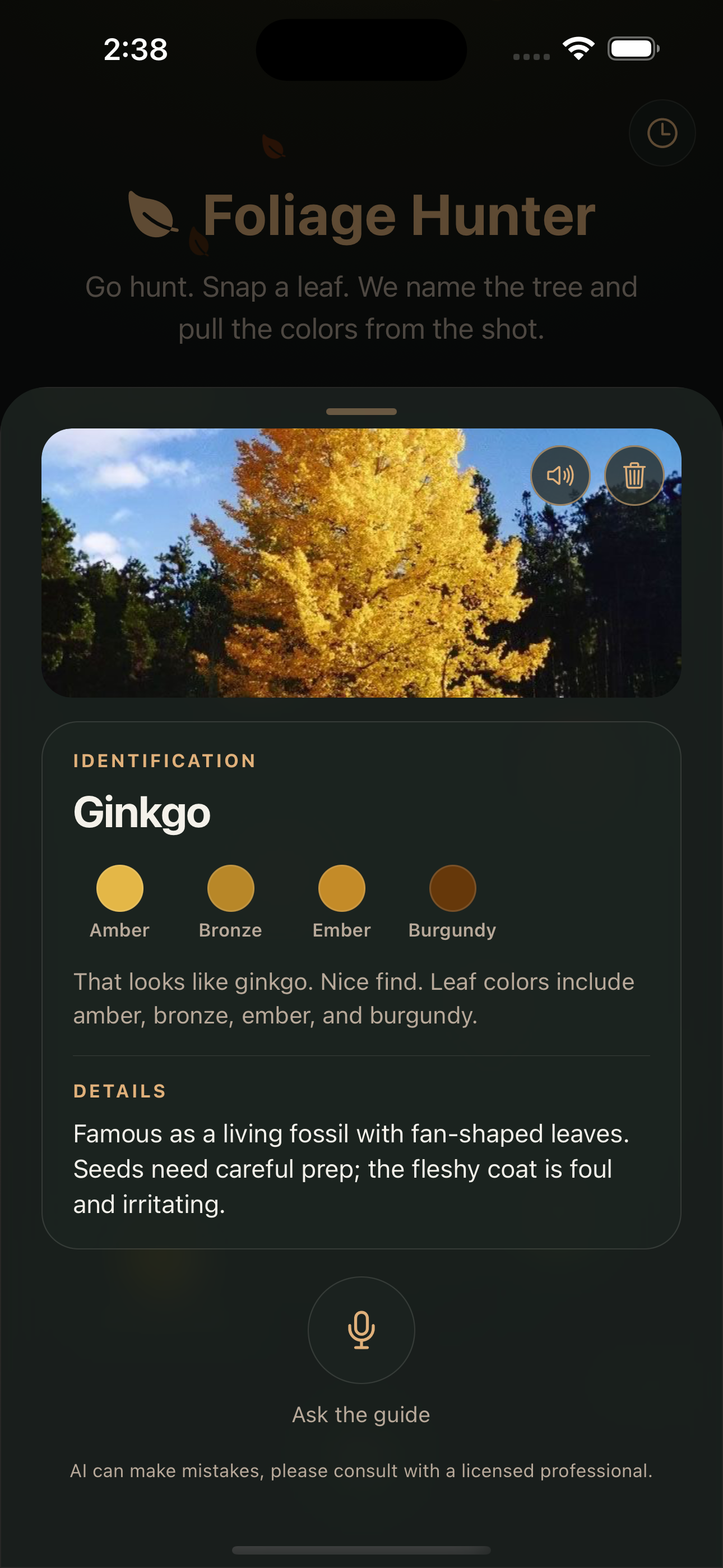Ginkgo card